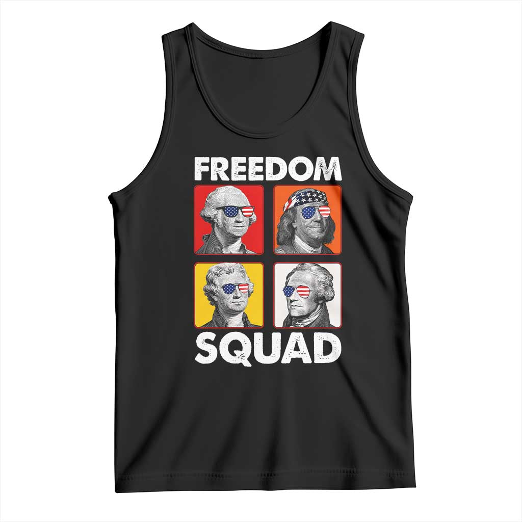Freedom Squad Founding Fathers Tank Top American Revolution 4th of July TS11 Black Print Your Wear