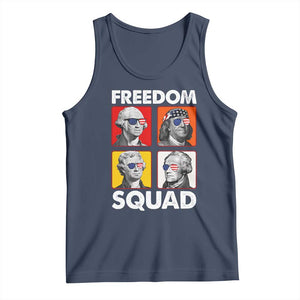 Freedom Squad Founding Fathers Tank Top American Revolution 4th of July TS11 Navy Print Your Wear