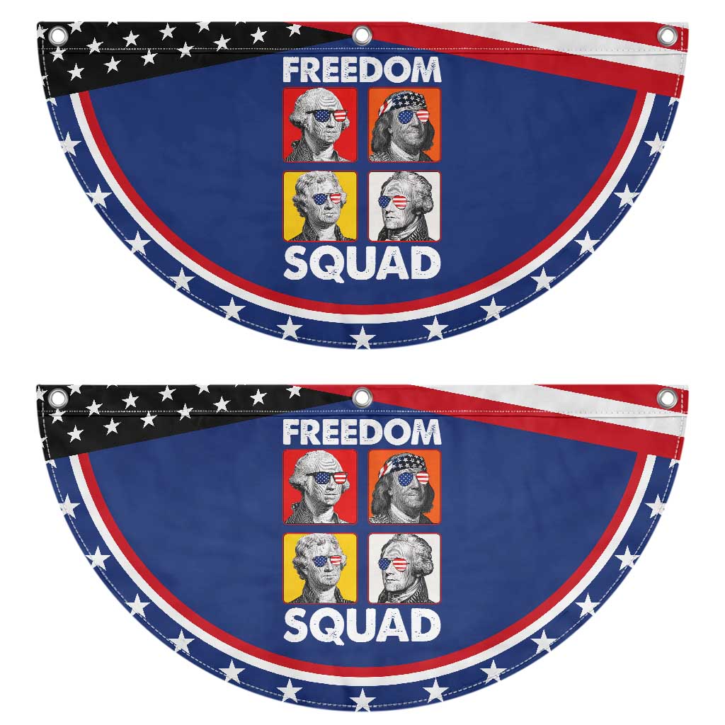 Freedom Squad Founding Fathers Patriotic Fan Flag American Revolution 4th of July TS11 2pcs pack Classic Navy Print Your Wear