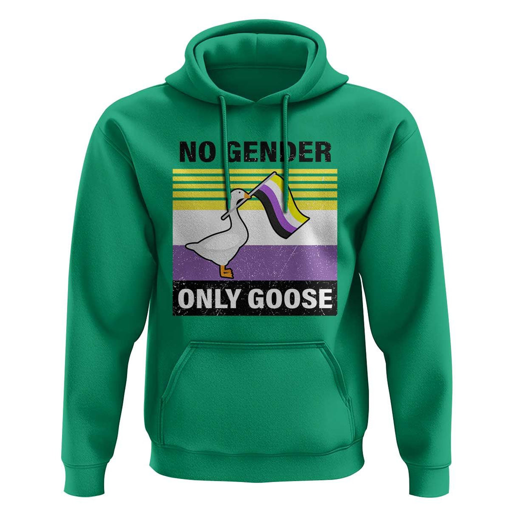 Funny Non Binary Hoodie No Gender Only Goose LGBTQ Enby Flag TS11 Irish Green Print Your Wear
