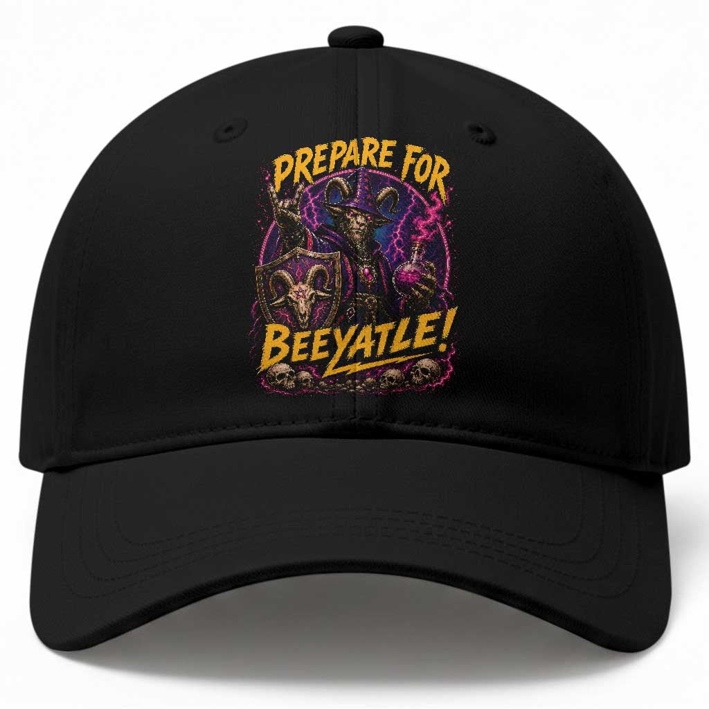 Prepare For Beeyatle Baseball Cap Funny Goat Wizard LitRPG Lover TS11 Print Your Wear