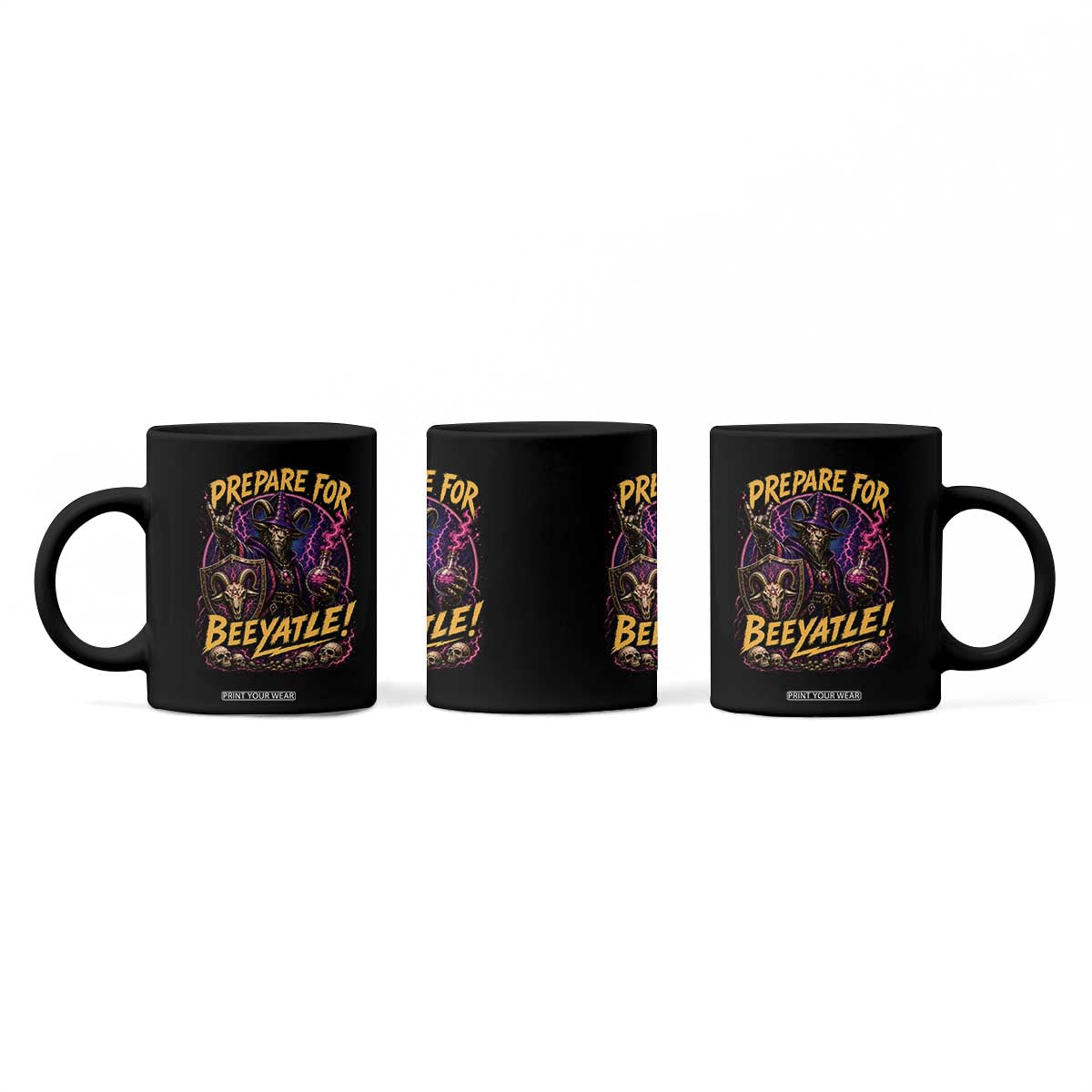Prepare For Beeyatle Coffee Mug Funny Goat Wizard LitRPG Lover TS11 Print Your Wear