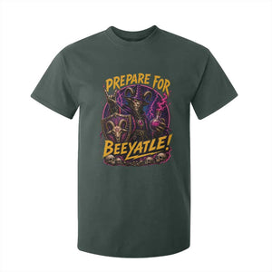 Prepare For Beeyatle T Shirt For Kid Funny Goat Wizard LitRPG Lover TS11 Dark Forest Green Print Your Wear