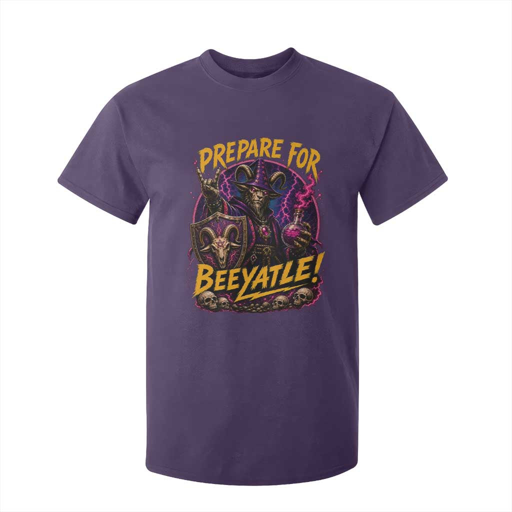 Prepare For Beeyatle T Shirt For Kid Funny Goat Wizard LitRPG Lover TS11 Purple Print Your Wear