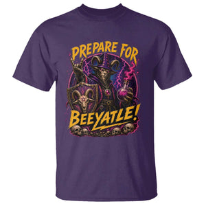 Prepare For Beeyatle T Shirt Funny Goat Wizard LitRPG Lover TS11 Purple Print Your Wear
