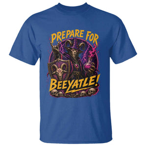 Prepare For Beeyatle T Shirt Funny Goat Wizard LitRPG Lover TS11 Royal Blue Print Your Wear