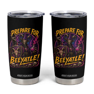 Prepare For Beeyatle Tumbler Cup Funny Goat Wizard LitRPG Lover TS11 Black Print Your Wear