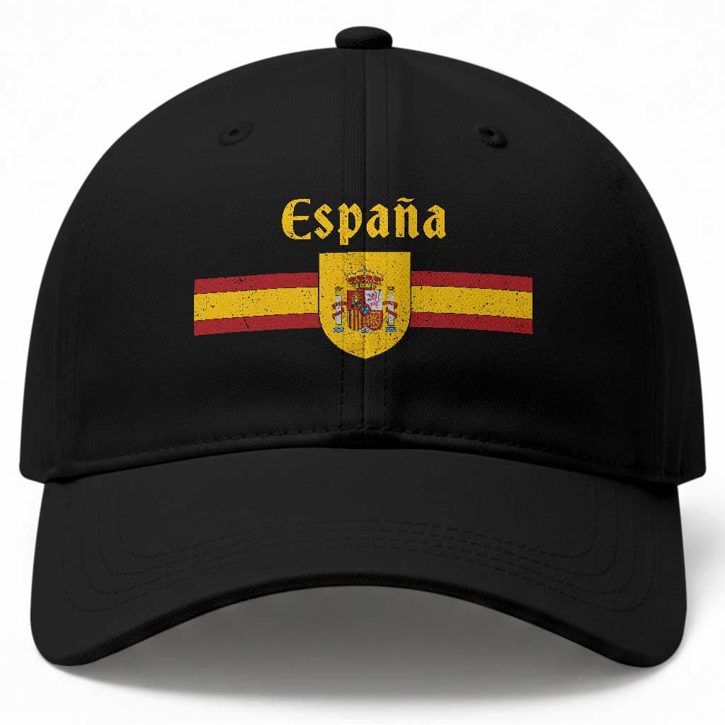 Espana Escudo Retro Spain Coat of Arms and Flag Español Baseball Cap TS11 Print Your Wear