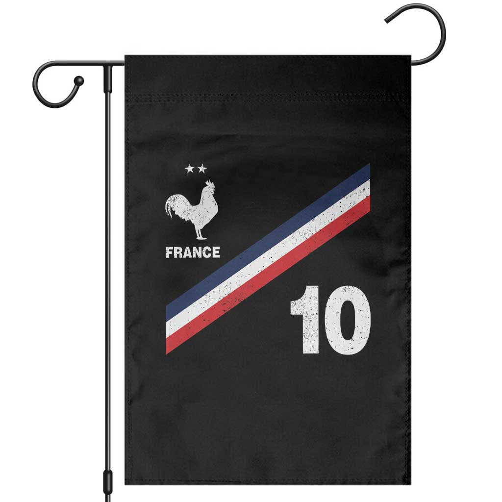 France Football Coq Garden Flag French Flag Stripes Number 10 Athletic Soccer National Pride TS11 Black Print Your Wear