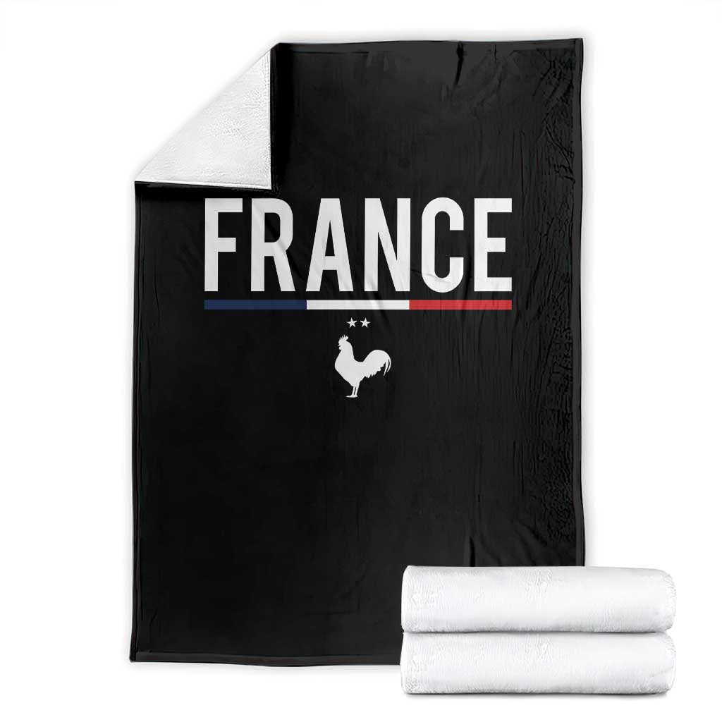 France Gallic Rooster Sports Throwback Design Vintage French Flag Throw Blanket TS11 Black Print Your Wear