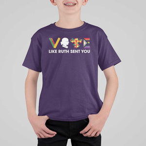 Vote Like Ruth Sent You T Shirt For Kid RBG Feminist Women's Rights TS11 Purple Print Your Wear