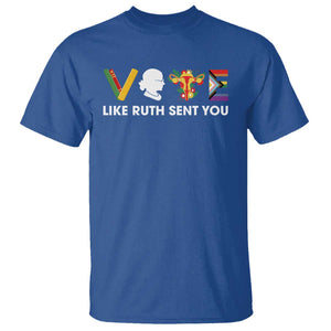 Vote Like Ruth Sent You T Shirt RBG Feminist Women's Rights TS11 Royal Blue Print Your Wear