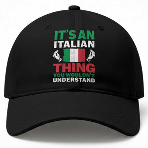 Its An Italian Thing You Wouldnt Understand Baseball Cap Che Vuoi Italian Flag TS11 Print Your Wear