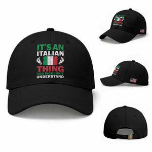Its An Italian Thing You Wouldnt Understand Baseball Cap Che Vuoi Italian Flag TS11 Baseball Cap Universal Fit Black Print Your Wear