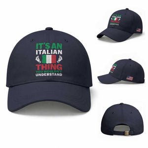 Its An Italian Thing You Wouldnt Understand Baseball Cap Che Vuoi Italian Flag TS11 Baseball Cap Universal Fit Navy Print Your Wear