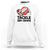 Ready To Tackle 3rd Grade Sweatshirt Back To School Football Helmet TS11 White Print Your Wear