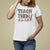 Teacher T Shirt For Women Teach Them To Be Kind Back to School Pencil TS11 White Print Your Wear