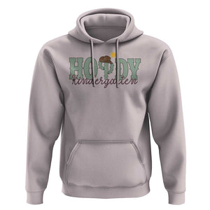 Howdy Kindergarten Teacher Hoodie Rodeo Country Western Cactus Cowboy TS11 Ice Gray Print Your Wear