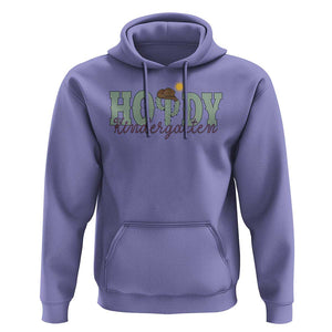 Howdy Kindergarten Teacher Hoodie Rodeo Country Western Cactus Cowboy TS11 Violet Print Your Wear