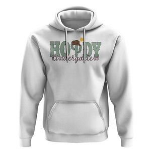 Howdy Kindergarten Teacher Hoodie Rodeo Country Western Cactus Cowboy TS11 White Print Your Wear