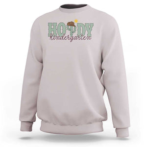 Howdy Kindergarten Teacher Sweatshirt Rodeo Country Western Cactus Cowboy TS11 Ice Gray Print Your Wear