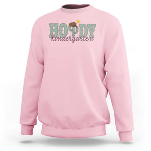 Howdy Kindergarten Teacher Sweatshirt Rodeo Country Western Cactus Cowboy TS11 Light Pink Print Your Wear