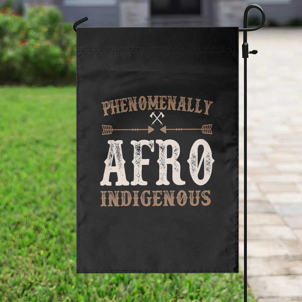Proud Native American Phenomenally Afro Indigenous Garden Flag TS11 Print Your Wear