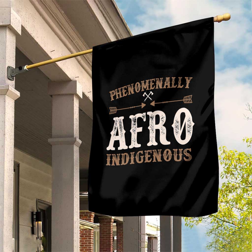Proud Native American Phenomenally Afro Indigenous Garden Flag TS11 Print Your Wear