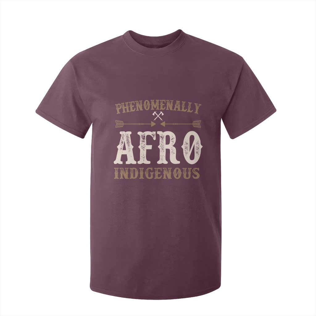 Proud Native American Phenomenally Afro Indigenous T Shirt For Kid TS11 Maroon Print Your Wear