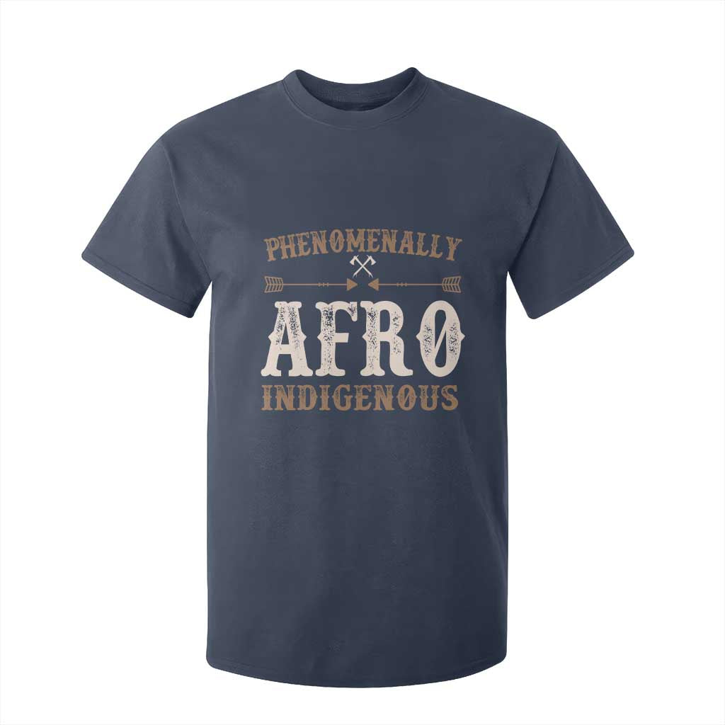 Proud Native American Phenomenally Afro Indigenous T Shirt For Kid TS11 Navy Print Your Wear