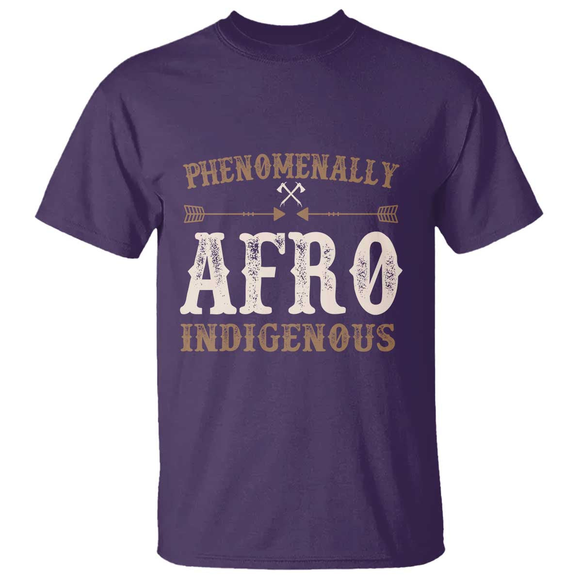 Proud Native American Phenomenally Afro Indigenous T Shirt TS11 Purple Print Your Wear