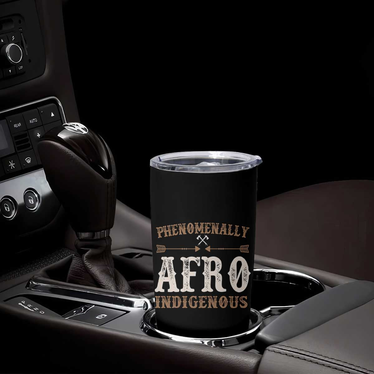 Proud Native American Phenomenally Afro Indigenous Tumbler Cup TS11 Print Your Wear