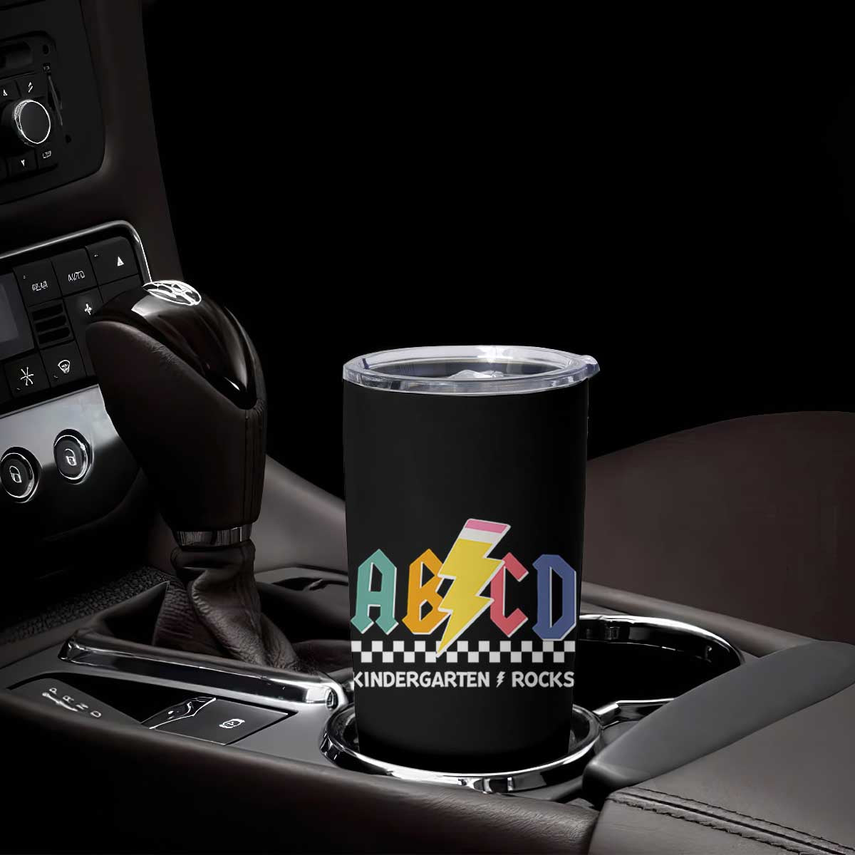 ABCD Kindergarten Rock And Roll Tumbler Cup Teachers Back To School TS11 Print Your Wear
