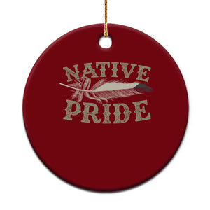 Native Pride Ceramic Ornament Native Indian American Day Indigenous Native American TS11 1pc Red Print Your Wear