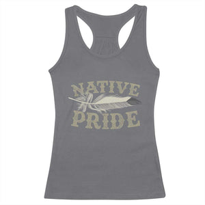 Native Pride Racerback Tank Top Native Indian American Day Indigenous Native American TS11 Charcoal Print Your Wear