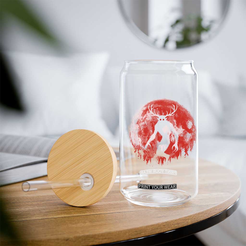 Wendigo Monster Glass Can Skinwalker Night Stroll Cryptid Full Moon Evil Monster TS11 Print Your Wear