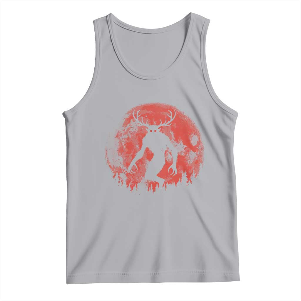 Wendigo Monster Tank Top Skinwalker Night Stroll Cryptid Full Moon Evil Monster TS11 Athletic Heather Print Your Wear