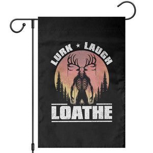 Funny Wendigo Cryptid Lurk Laugh Loathe Garden Flag TS11 Black Print Your Wear
