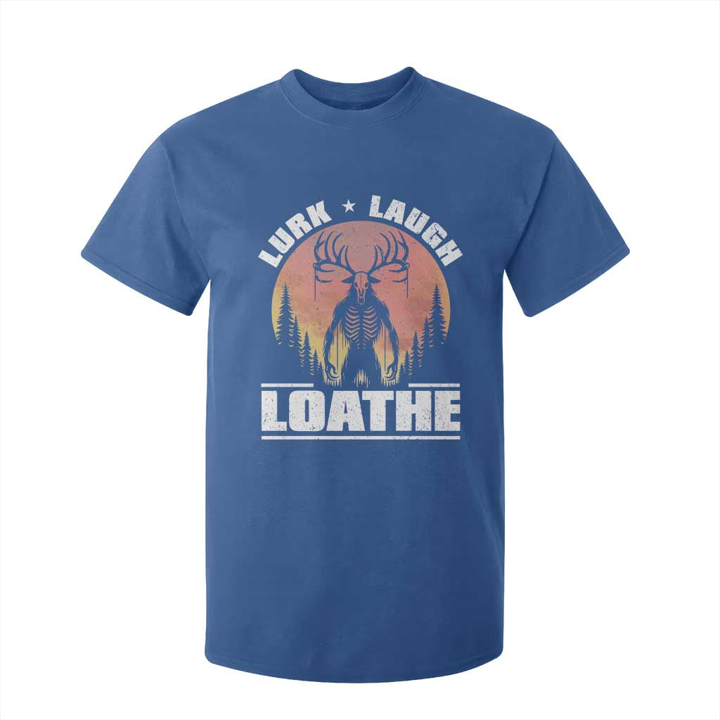 Funny Wendigo Cryptid Lurk Laugh Loathe T Shirt For Kid TS11 Royal Blue Print Your Wear