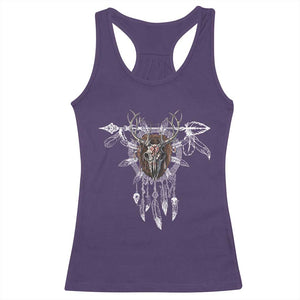Native American Wendigo Monster Skinwalker Dreamcatcher Racerback Tank Top TS11 Purple Print Your Wear