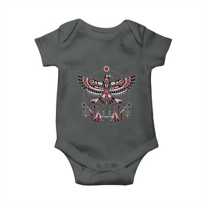 Thunderbird Native American Northwest Coast Art Baby Onesie TS11 Dark Heather Print Your Wear