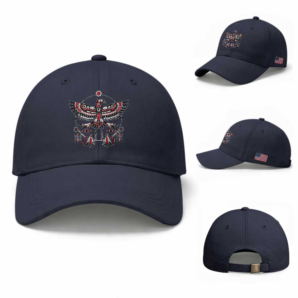 Thunderbird Native American Northwest Coast Art Baseball Cap TS11 Baseball Cap Universal Fit Navy Print Your Wear
