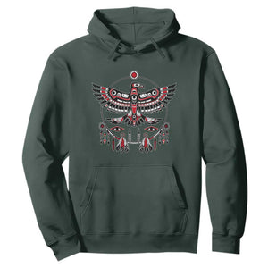 Thunderbird Native American Northwest Coast Art Hoodie TS11 Dark Forest Green Print Your Wear