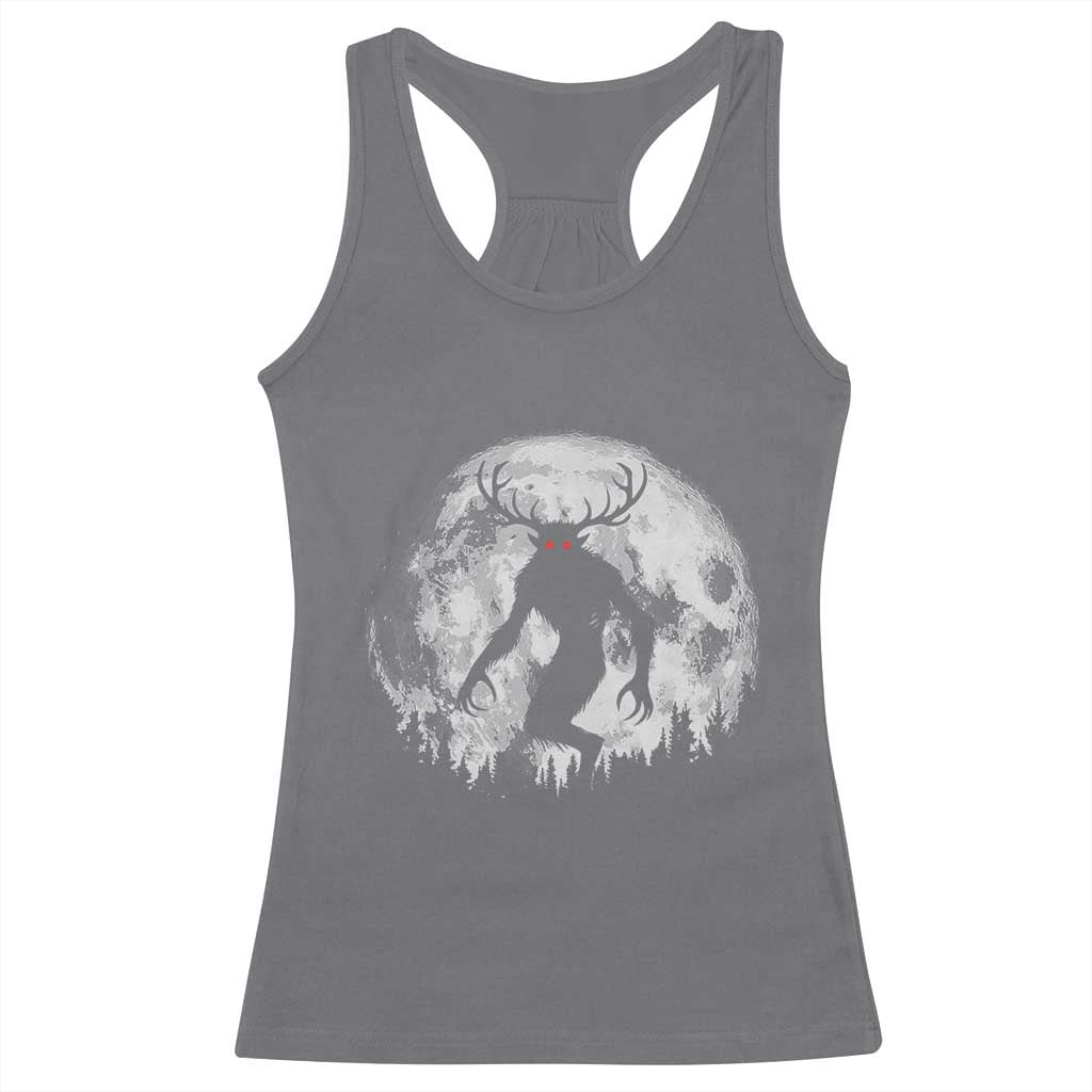 Wendigo Monster Racerback Tank Top Skinwalker Night Stroll Cryptid Full Moon TS11 Charcoal Print Your Wear