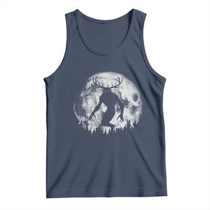 Wendigo Monster Tank Top Skinwalker Night Stroll Cryptid Full Moon TS11 Navy Print Your Wear