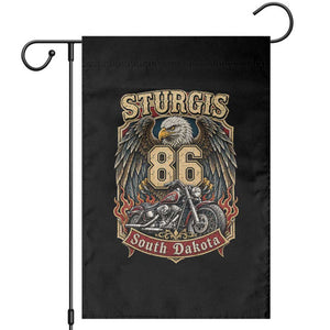 Sturgis South Dakota Motorcycle Lover Eagle 86th Anniversary Garden Flag TS11 Black Print Your Wear