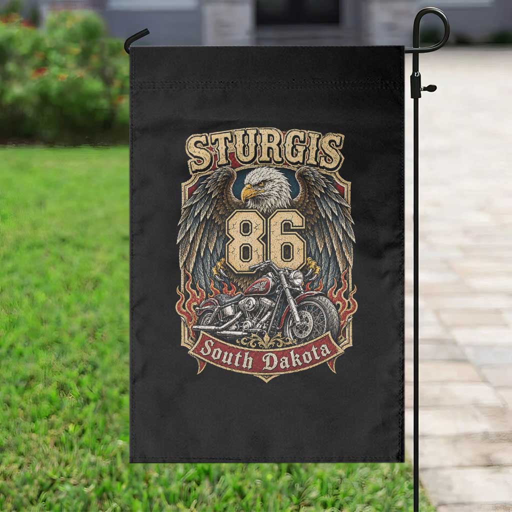 Sturgis South Dakota Motorcycle Lover Eagle 86th Anniversary Garden Flag TS11 Print Your Wear