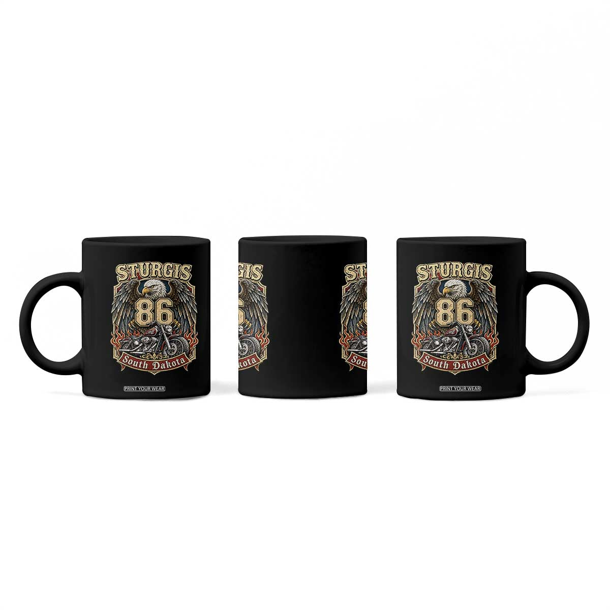 Sturgis South Dakota Motorcycle Lover Eagle 86th Anniversary Coffee Mug TS11 Print Your Wear