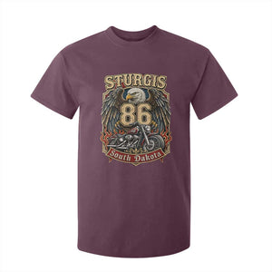 Sturgis South Dakota Motorcycle Lover Eagle 86th Anniversary T Shirt For Kid TS11 Maroon Print Your Wear