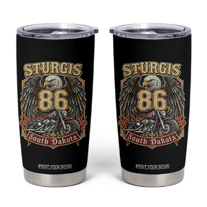 Sturgis South Dakota Motorcycle Lover Eagle 86th Anniversary Tumbler Cup TS11 Black Print Your Wear